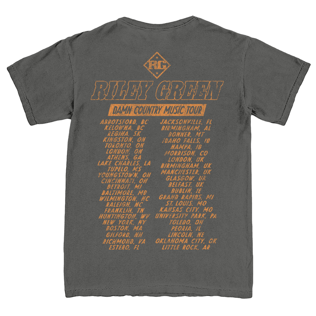 DCM Tour Tee Charcoal